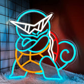 Anime Turtle Squirtle Neon Sign